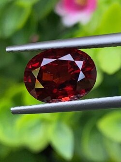 พลอย สเปสซาร์ไทต์ Spessartite Garnet 3.51 กะรัต (Cts.) ดิบ Unheated พลอยแท้ อัญมณีมงคลประจําวันเกิด เครื่องประดับพลอย