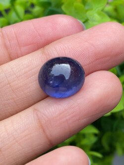 พลอย ไพลิน Blue Sapphire 11.55 กะรัต (Cts.) พลอยแท้ อัญมณีมงคลประจําวันเกิด เครื่องประดับพลอย