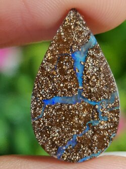 พลอย โบลเดอร์ โอปอล ออสเตรเลีย Australian Boulder Opal 10.30 กะรัต (Cts.) พลอยแท้ อัญมณีมงคลประจําวันเกิด เครื่องประดับพลอย