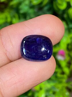 พลอย ไพลิน Blue Sapphire 9.16 กะรัต (Cts.) พลอยแท้ อัญมณีมงคลประจําวันเกิด เครื่องประดับพลอย