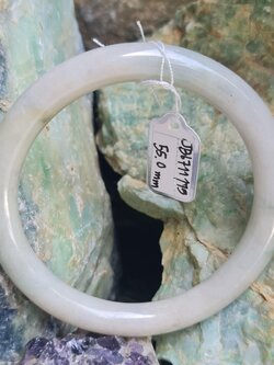 JB6711175 หยก พม่า แท้ Jade กำไลหยก 55.0 มม. (Jadeite bracelet) พม่า (Myanmar)