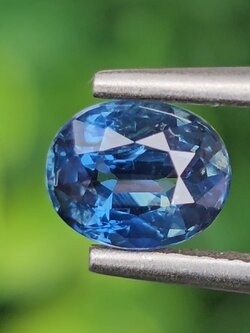 พลอย ไพลิน (Blue Sapphire) 1.06 กะรัต (Cts.) พลอยแท้ อัญมณีมงคลประจําวันเกิด เครื่องประดับพลอย