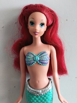 มือ2 สภาพสะวม เจ้าหญิงเงือกน้อย แอเรี่ยล Ariel the little mermaid เจ้าหญิงดิสนีย์ ของมีตามภาพ Mattel2010