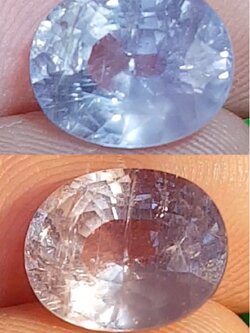 พลอย คัลเลอร์เชนจ์ แซฟไฟร์ Color Change Sapphire 4.29 กะรัต (Cts.) พร้อมใบเซอร์ พลอยแท้ อัญมณีมงคลประจําวันเกิด เครื่องประดับพลอย