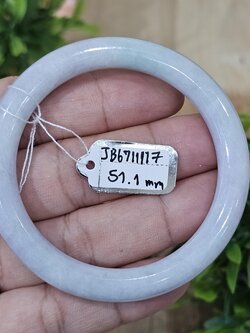 JB6711117 หยก พม่า แท้ Jade กำไลหยก 51.1 มม. (Jadeite bracelet) พม่า (Myanmar)