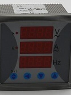 220Vac 1 เฟส มัลติโวลต์มิเตอร์ดิจิตอล (72x72)