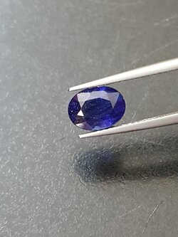 พลอย ไพลิน Blue Sapphire 2.48 กะรัต (Cts.) พลอยแท้ อัญมณีมงคลประจําวันเกิด เครื่องประดับพลอย