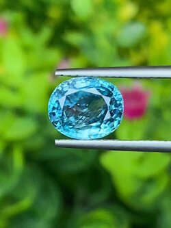 พลอย เพทาย Natural Zircon 4.14 กะรัต (Cts.) พลอยแท้อัญมณีมงคล ประจําวันเกิด เครื่องประดับพลอย