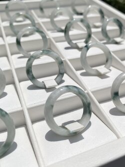 แหวนหยก (jadeite) Size 53 หยก พม่า แท้ (Myanmar Jade) Type A