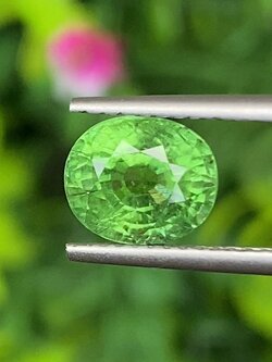 พลอย ทัวร์มาลีน Tourmaline 2.61 กะรัต (Cts.) พลอยแท้อัญมณีมงคล ประจําวันเกิด เครื่องประดับพลอย