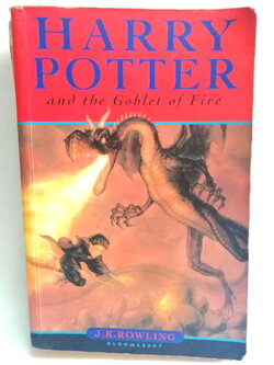 หนังสือนิยายเก่า ฉบับภาษาอังกฤษ แฮรี่ พ็อตเตอร์ กับ ถ้วยอัคนี Harry Potter and the Goblet of Fire โดย J.K. Rowling