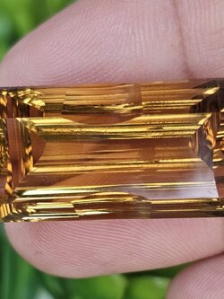 พลอย ซิทริน Citrine 31.25 กะรัต (Cts.) พลอยแท้ อัญมณีมงคลประจําวันเกิด เครื่องประดับพลอย