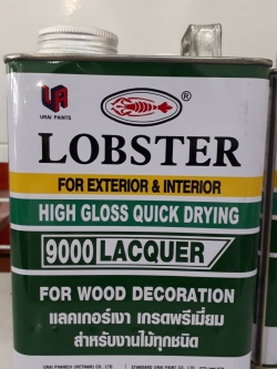 แลคเกอร์เงาทาไม้ ล็อบสเตอร์ (ตรากุ้ง) สำหรับภายนอกและภายใน no.9000