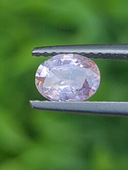 พลอย ชมพู พิ้ง แซฟไฟร์ Pink Sapphire 0.92 กะรัต (Cts.) พลอยแท้ อัญมณีมงคลประจําวันเกิด เครื่องประดับพลอย