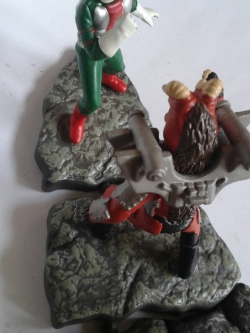 ชุดไดโอราม่ามดเขียววี3 'masked rider V3 Battle Diorama'