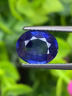ไพลิน (Blue Sapphire) 2.84 กะรัต (Cts.) พลอยแท้ อัญมณีมงคลประจําวันเกิด เครื่องประดับพลอย