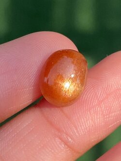 พลอย ซันสโตน Sunstone 5.73 กะรัต (Cts.) พลอยแท้ อัญมณีมงคลประจําวันเกิด เครื่องประดับพลอย