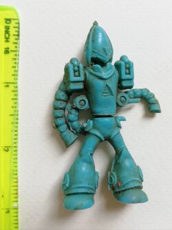 ตุ๊กตุ่น แอ๊นท์ 2.5"" Ants ตุ๊กตุ่นยางสีฟ้า หุ่นยนต์อวกาศ