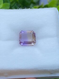 พลอย อเมทริน Natural Ametrine 3.82 กะรัต (Cts.)พลอยแท้ อัญมณีมงคลประจําวันเกิด เครื่องประดับพลอย