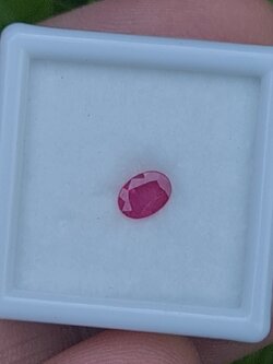 พลอย ชมพู พิ้ง แซฟไฟร์ Pink Sapphire 0.44 กะรัต (Cts.) พลอยแท้ อัญมณีมงคลประจําวันเกิด เครื่องประดับพลอย