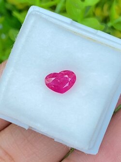 พลอย ทับทิม (Ruby Sapphire) 1.12 กะรัต (Cts.) พลอยแท้ อัญมณีมงคลประจําวันเกิด เครื่องประดับพลอย