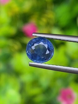 พลอย ไพลิน Blue Sapphire 1.07 กะรัต (Cts.) พลอยแท้ อัญมณีมงคลประจําวันเกิด เครื่องประดับพลอย