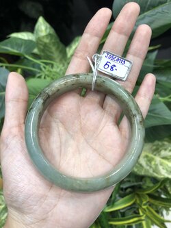 J05C0113 หยก พม่า แท้ Jade กำไลหยก 58 มม (Jade bracelet) พม่า (Myanmar)
