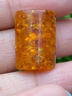 อำพัน Amber 9.32 กะรัต พลอยแท้ อัญมณีมงคลประจําวันเกิด เครื่องประดับพลอย