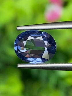 พลอย ไพลิน blue sapphire 1.35 กะรัต (Cts.) พลอยแท้ อัญมณีมงคลประจําวันเกิด เครื่องประดับพลอย