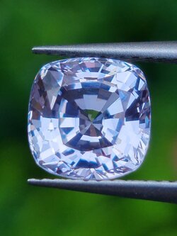 พลอย ขาว ไวท์ แซฟไฟร์ White Sapphire 1.85 กะรัต พลอยแท้ อัญมณีมงคลประจําวันเกิด เครื่องประดับพลอย