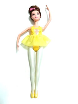ตุ๊กตาบาร์บี้**ยางยืดกระโปรงหลวม,เจ้าหญิงดิสนีย์, ขนาดตามรูป เบลล์ จาก โฉมงามกับเจ้าชายอสูร สภาพดีมีรอยบ้าง
