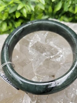 JB6804046 หยก พม่า แท้ Jade กำไลหยก 62.3 มม. (Jadeite bracelet) พม่า (Myanmar)