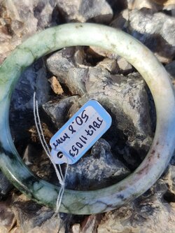 JB6711053 หยก พม่า แท้ Jade กำไลหยก (Jadeite bracelet) พม่า (Myanmar) 50.8 มม.