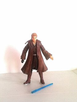 โมเดล AFC อนาคิน สกายวอล์คเกอร์ พร้อมดาบ**ชำรุด Anakin Skywalker ขนาดประมาณ 3.5" แกะแพ็ค จาก Star Wars ภาค Attrack of the Clone