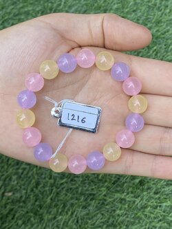 1216 กำไล คาซิโดนี (Chalcedony Beads Bracelet)