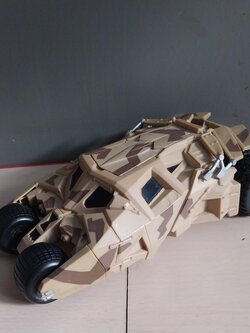 มืหลายภาพ รถแบทแมนขนาดประมาณ22ซม. #Batman The Dark Knight Rises Camouflage Tumbler