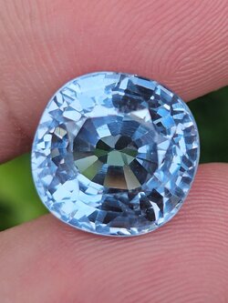 พลอย บลู โทแพซ (Blue Topaz) 14.06 กะรัต (Cts.) พลอยแท้ อัญมณีมงคลประจําวันเกิด เครื่องประดับพลอย