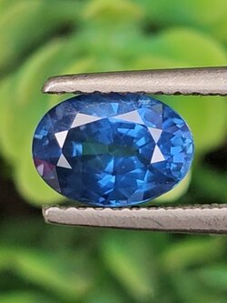 พลอย ไพลิน (Blue Sapphire) 1.54 กะรัต (Cts.) พลอยแท้ อัญมณีมงคลประจําวันเกิด เครื่องประดับพลอย