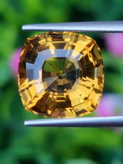 พลอย ซิทริน Citrine 6.82 กะรัต (Cts.) พลอยแท้ อัญมณีมงคลประจําวันเกิด เครื่องประดับพลอย