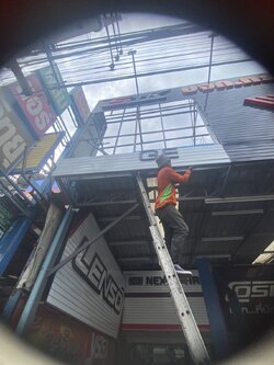 งานติดตั้งแผงกันแดดอลูมิเนียม