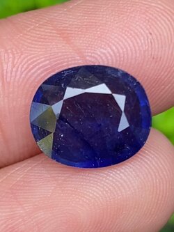 ไพลิน (Blue Sapphire) 5.09 กะรัต (Cts.) พลอยแท้ อัญมณีมงคลประจําวันเกิด เครื่องประดับพลอย