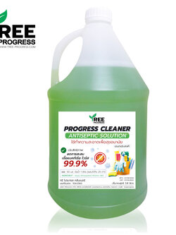 น้ำยาอเนกประสงค์ Antiseptic Solution (กลิ่นหอมอ่อนๆ) ทรีพลัส เขียวอ่อน กรีนเฟชร 3.8 ลิตร ทรีพลัส