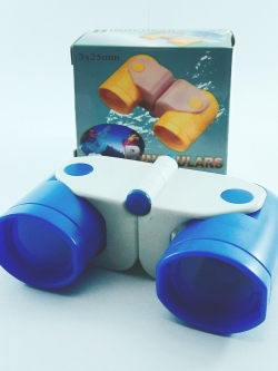 ของสะสม กล้องส่องทางไกลสีฟ้า-ขาว Binoculars 3*25mm. ขนาดเล็ก