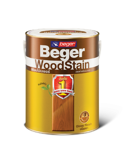 Beger WoodStain Gloss เบเยอร์ วูดสเตน สีย้อมไม้ ชนิดเงา 3.785 ลิตร/ 1 แกลลอน