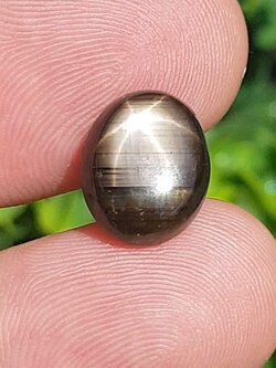 พลอย แบล็ค สตาร์ แซฟไฟร์ Black Star Sapphire 8.30 กะรัต (Cts.) ดิบ Unheated พลอยแท้ อัญมณีมงคลประจําวันเกิด เครื่องประดับพลอย