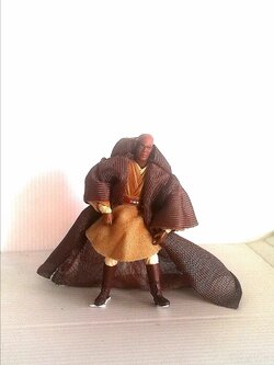 AFC Jedi Master Mes Windu พร้อมผ้าคลุม แกะแพ็ค **ไม่มีดาบ จากภาพยนต์เรื่อง Star Wars ขนาด 3.5"