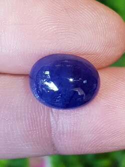 พลอย ไพลิน Blue Sapphire 10.13 กะรัต (Cts.) พลอยแท้ อัญมณีมงคลประจําวันเกิด เครื่องประดับพลอย