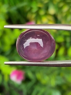 พลอย ทับทิม (Ruby Sapphire) 11.68 กะรัต (Cts.) พลอยแท้ อัญมณีมงคลประจําวันเกิด เครื่องประดับพลอย