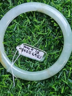 JB6711048 หยก พม่า แท้ Jade กำไลหยก 51.4 มม. (Jadeite bracelet) พม่า (Myanmar)