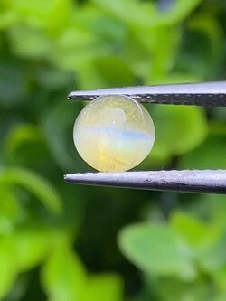 พลอย ตาแมว คริโซเบริล Cat eye Chrysoberyl 1.45 กะรัต (Cts.) พลอยแท้ อัญมณีมงคลประจําวันเกิด เครื่องประดับพลอย